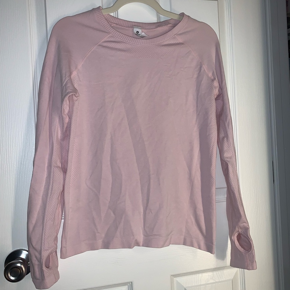 90 Degree By Reflex Seamless Pink Long Sleeve